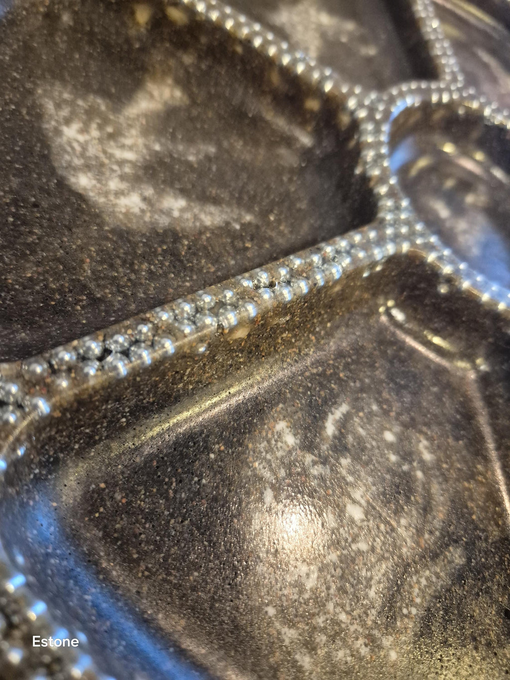 Handcrafted Marble Chip Serving Bowl: Food-Safe Finish .30 сm d.