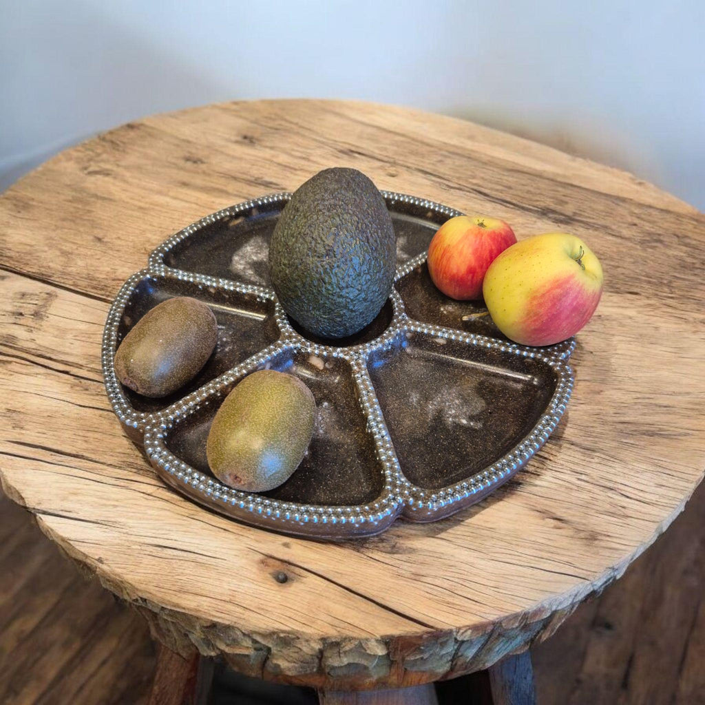 Handcrafted Marble Chip Serving Bowl: Food-Safe Finish .30 сm d.