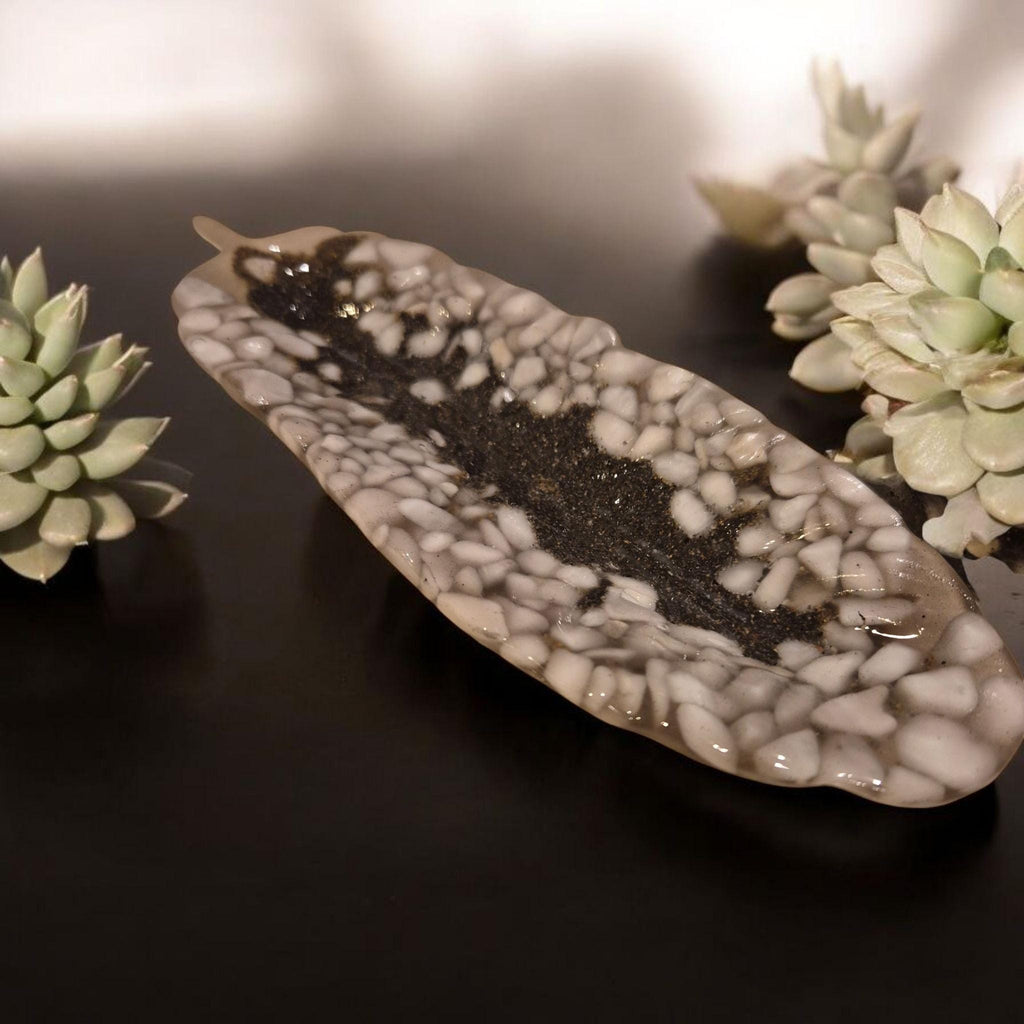 jewelry trays with marble chips...