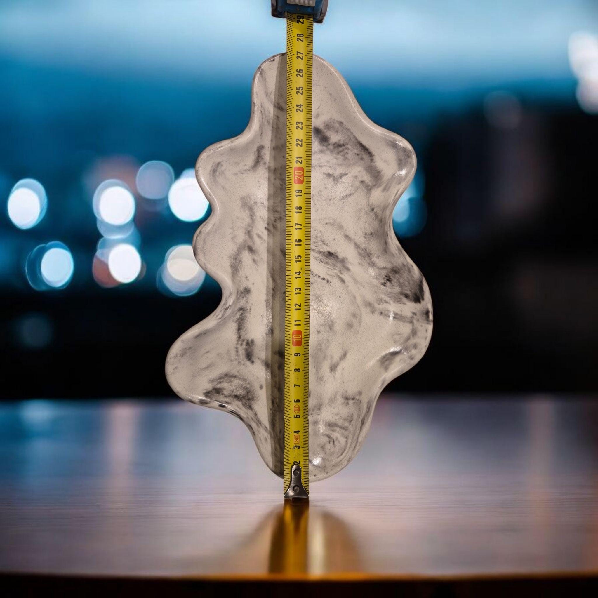 Handmade Marble Look Tray Set | Concrete Jewelry Dish