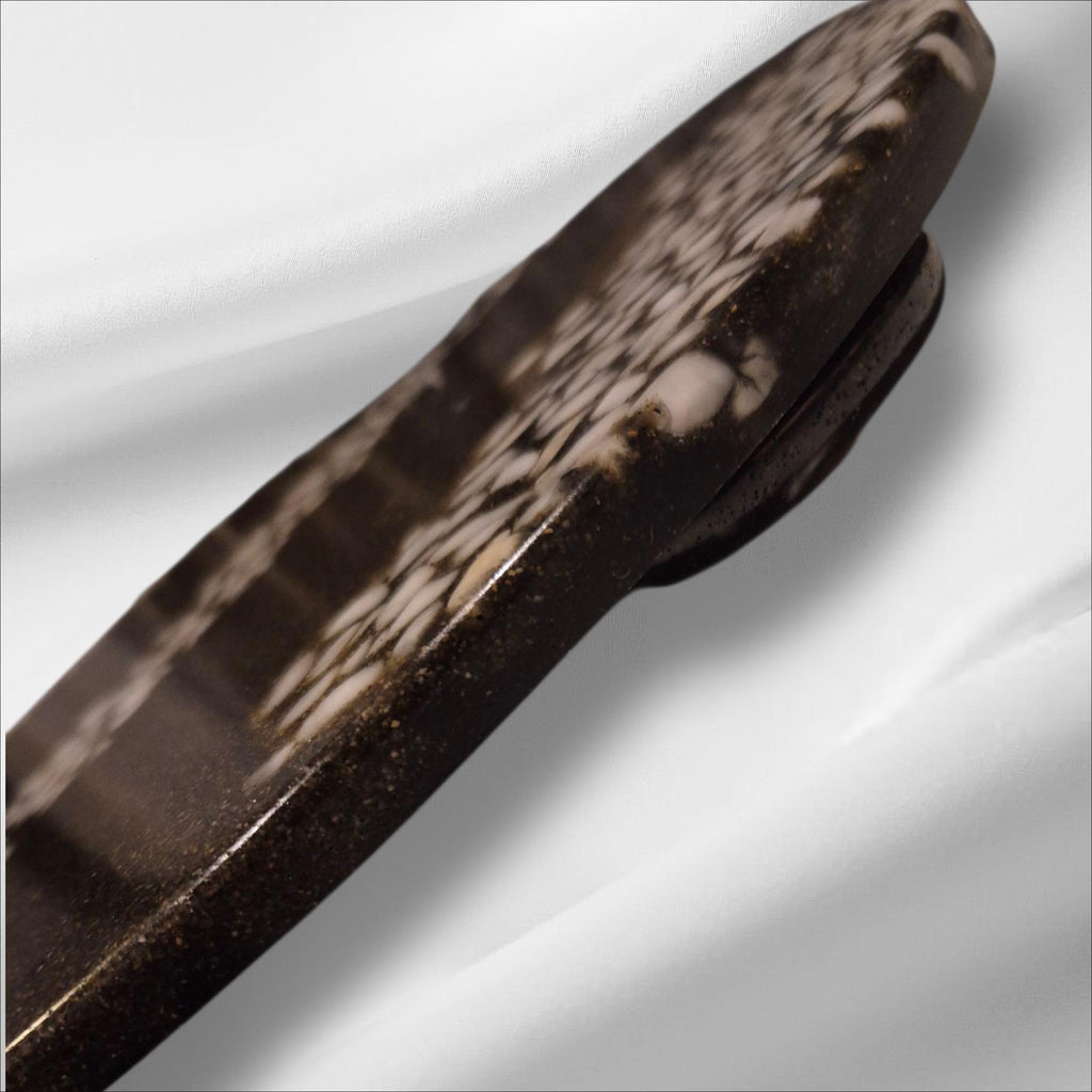 Handmade Decorative Tray: Artificial Stone with Italian Pebbles. 36 cm diameter