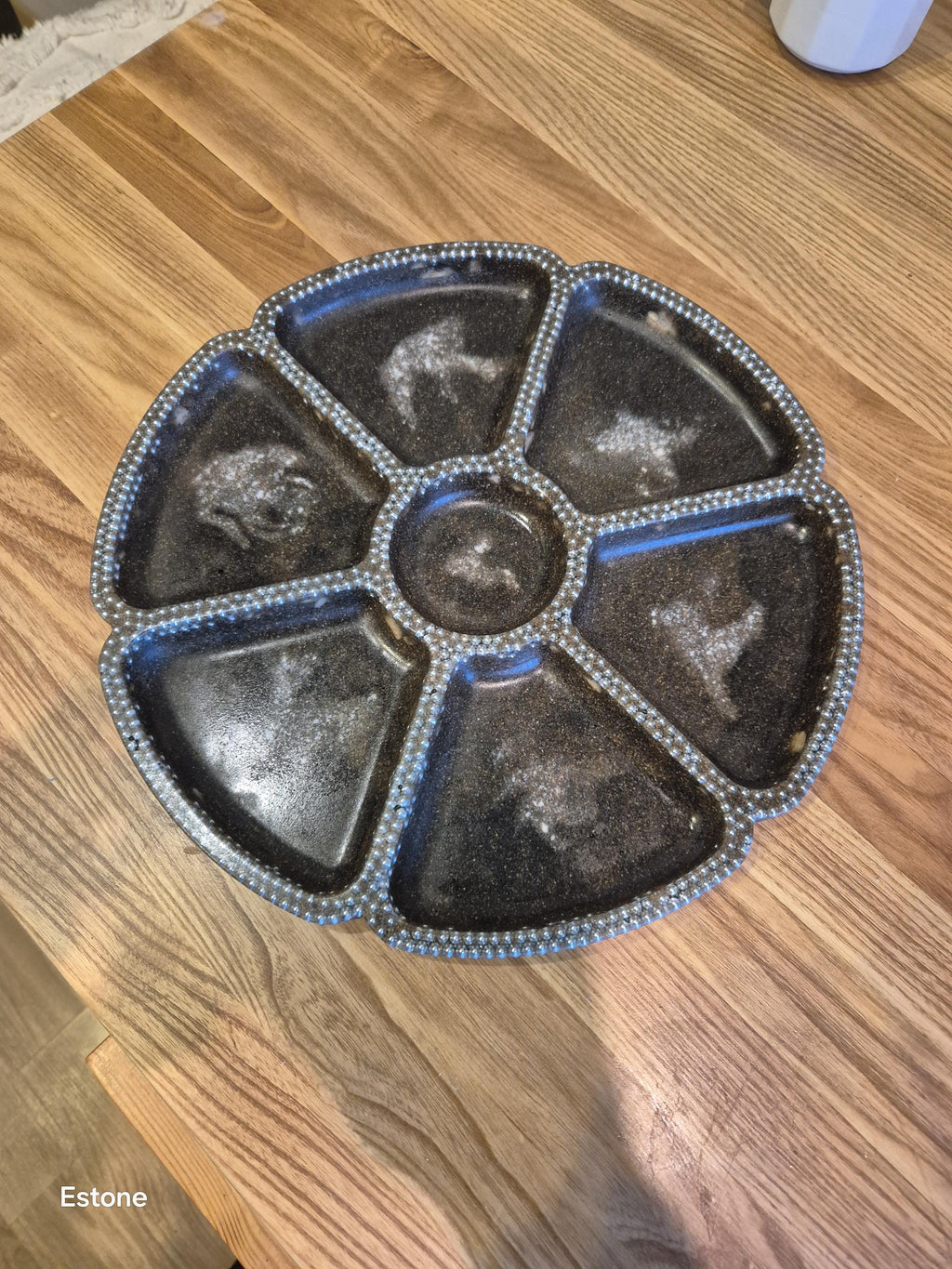 Handcrafted Marble Chip Serving Bowl: Food-Safe Finish .30 сm d.