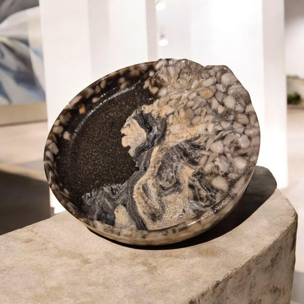 jewelry trays with marble chips...