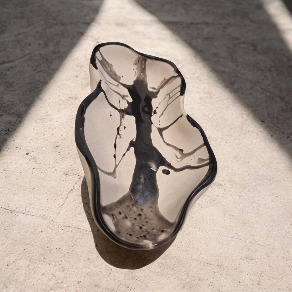 Polymer Concrete Decorative Tray Set - Handmade Epoxy Resin Dishes