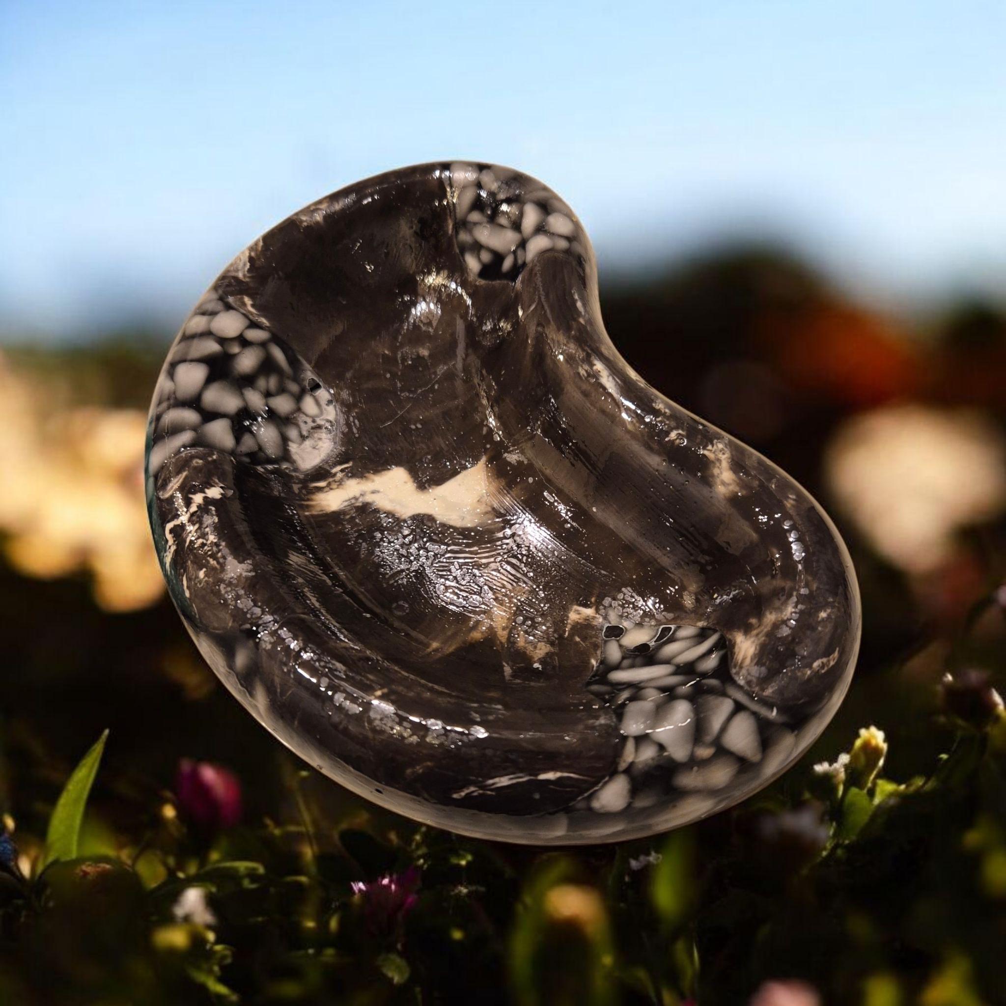 Handmade Marble Tray with Italian Sea Pebbles
