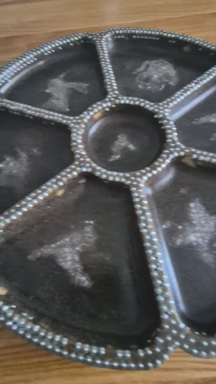 Handcrafted Marble Chip Serving Bowl: Food-Safe Finish .30 сm d.