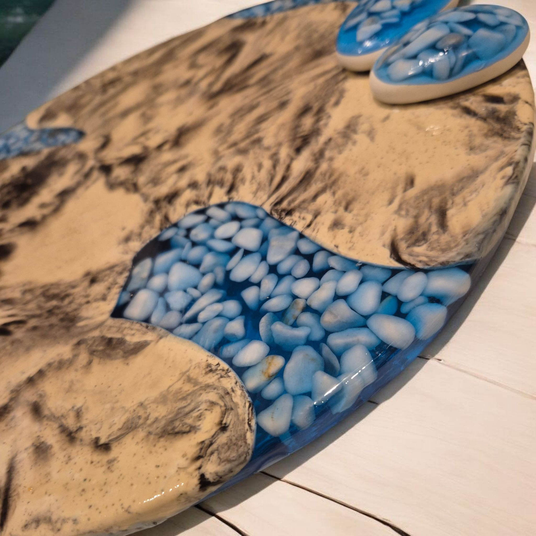 Handcrafted Marble-Effect Decorative Dish. Decorative plate. Handmade unique gift 🎁 .